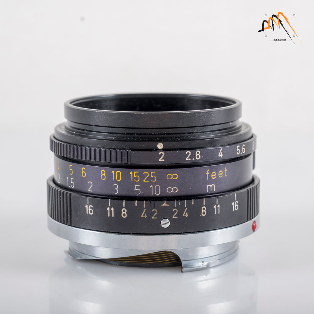 LEITZ Leica Summicron-M 35mm/F2.0 E39 6E/ Elements Lens Yr.1977