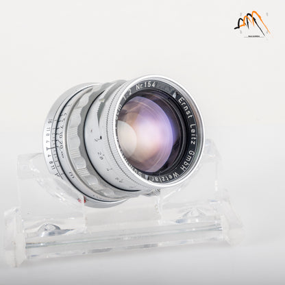 LEITZ Leica Summicron M 50mm/F2.0 Rigid V2 Ver.II Lens Yr.1957 Germany #23613
