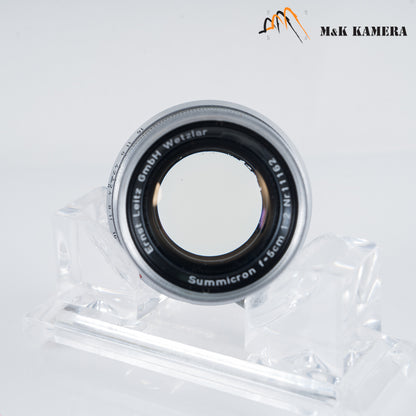 LEITZ Leica Summicron L39 50mm/F2.0 Radioactive Lens Yr.1953 LTM Germany #23149