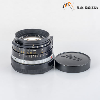 LEITZ Leica Summilux M 35mm/F1.4 Pre-Asph Black Lens Yr.1969 Canada #12126