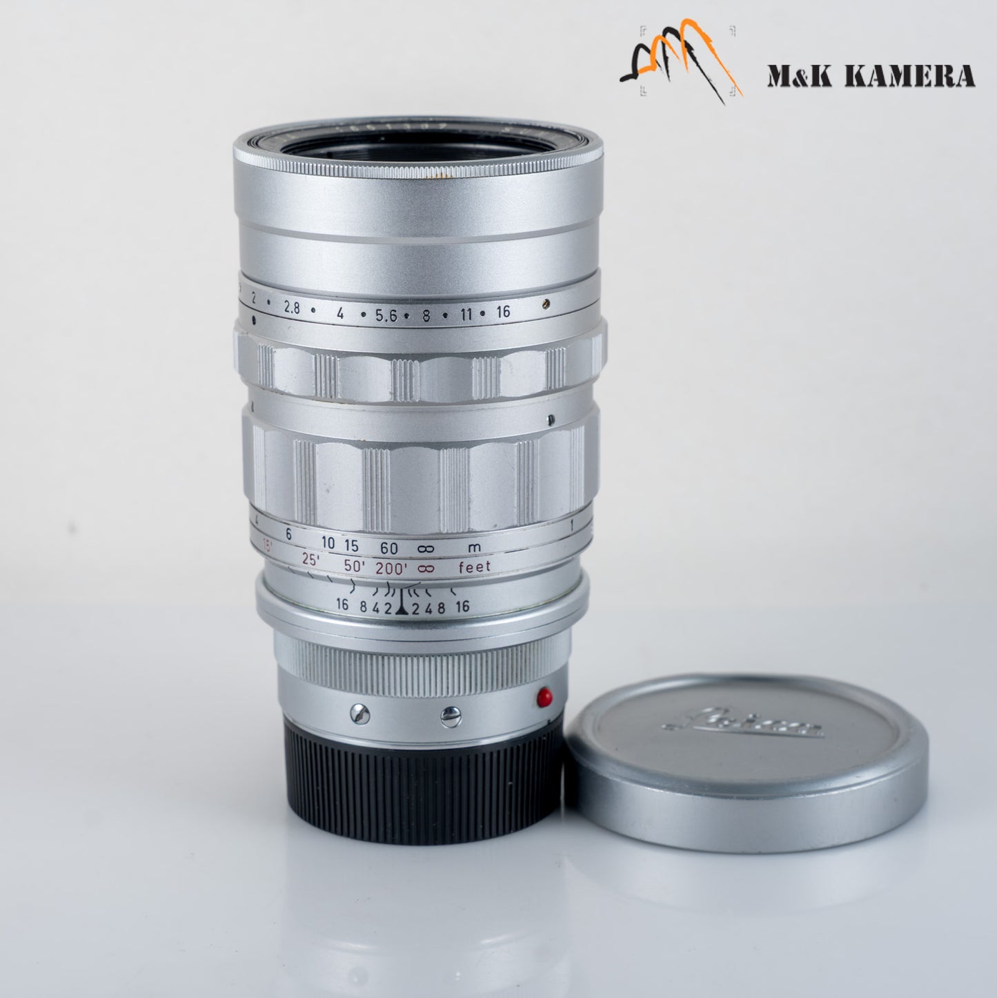 LEITZ Leica Summicron M 90mm/F2.0 Ver.I V.1 Silver Lens Yr.1959 Canada #23923