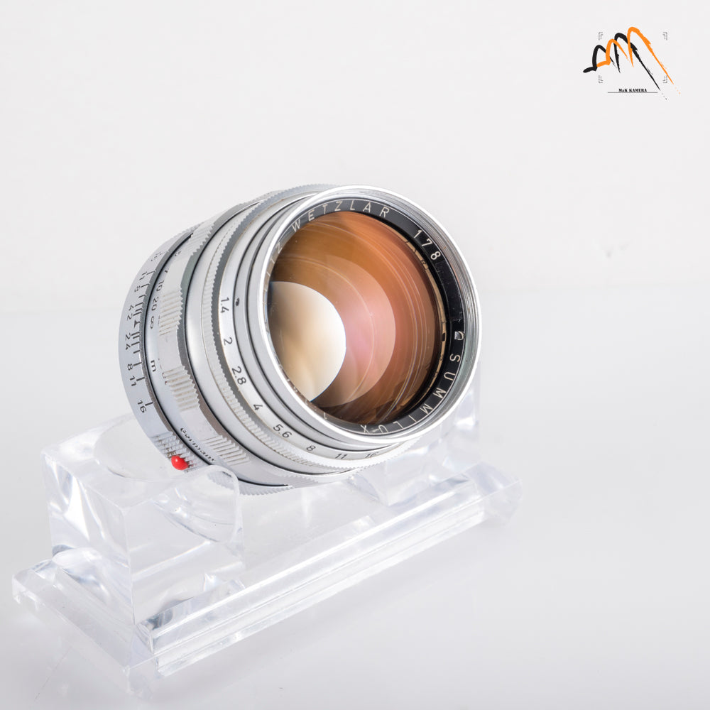 LEITZ Leica Summilux M 50mm/F1.4 Ver.I Silver Lens Yr.1960 Germany 11114 #23700
