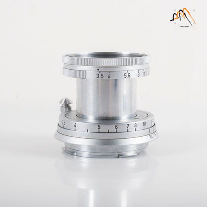 LEITZ Leica Elmar M 50mm/F3.5 E39 Silver Lens Yr.1956 Germany #11587