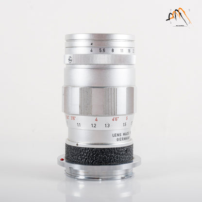 LEITZ Leica Elmar M 90mm/F4.0 E39 Ver.II V2/ 3 Elements Silver Lens Yr.1965 Germany 11830 #23668