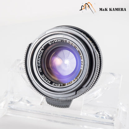 Leica Summicron-M 35mm/F2.0 Ver.4 7 Elements Black Lens Yr.1980 Canada 11310 #88733