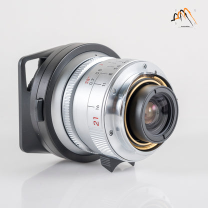 Leica Elmarit-M 21mm/F2.8 ASPH Silver Lens Yr.1998 Germany 11897 #11865