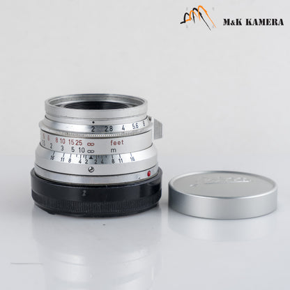 LEITZ Leica Summicron-M 35mm/F2.0 Ver.I 8 Elements Lens Yr.1968 Germany #12148
