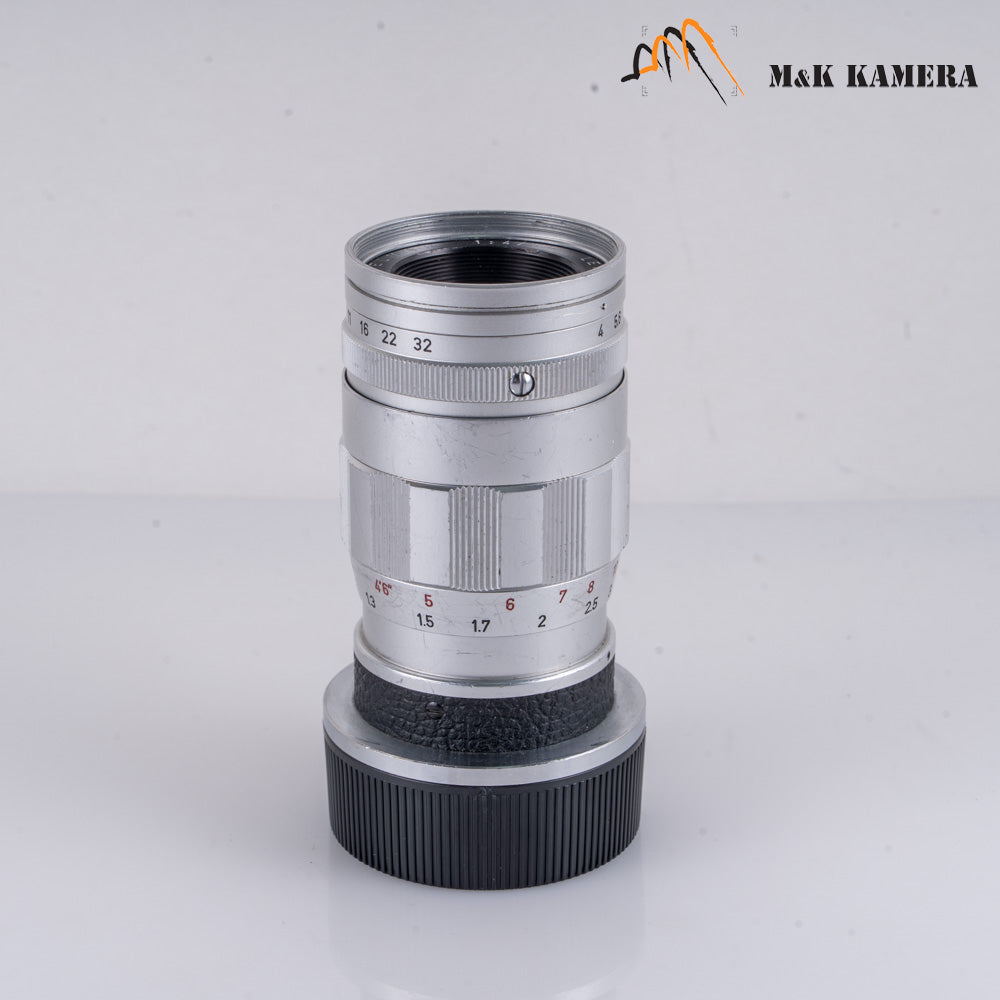 LEITZ Leica Elmar M 90mm/F4.0 E39 Ver.II V2/ 3 Elements Silver Lens Yr.1962 Germany 11830 #11175