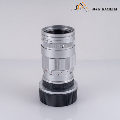 LEITZ Leica Elmar M 90mm/F4.0 E39 Ver.II V2/ 3 Elements Silver Lens Yr.1962 Germany 11830 #11175
