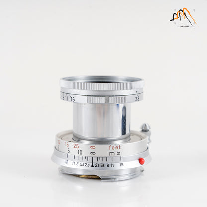LEITZ Leica Elmar M 50mm/F2.8 Ver.I Silver Lens Yr.1966 Germany #11287