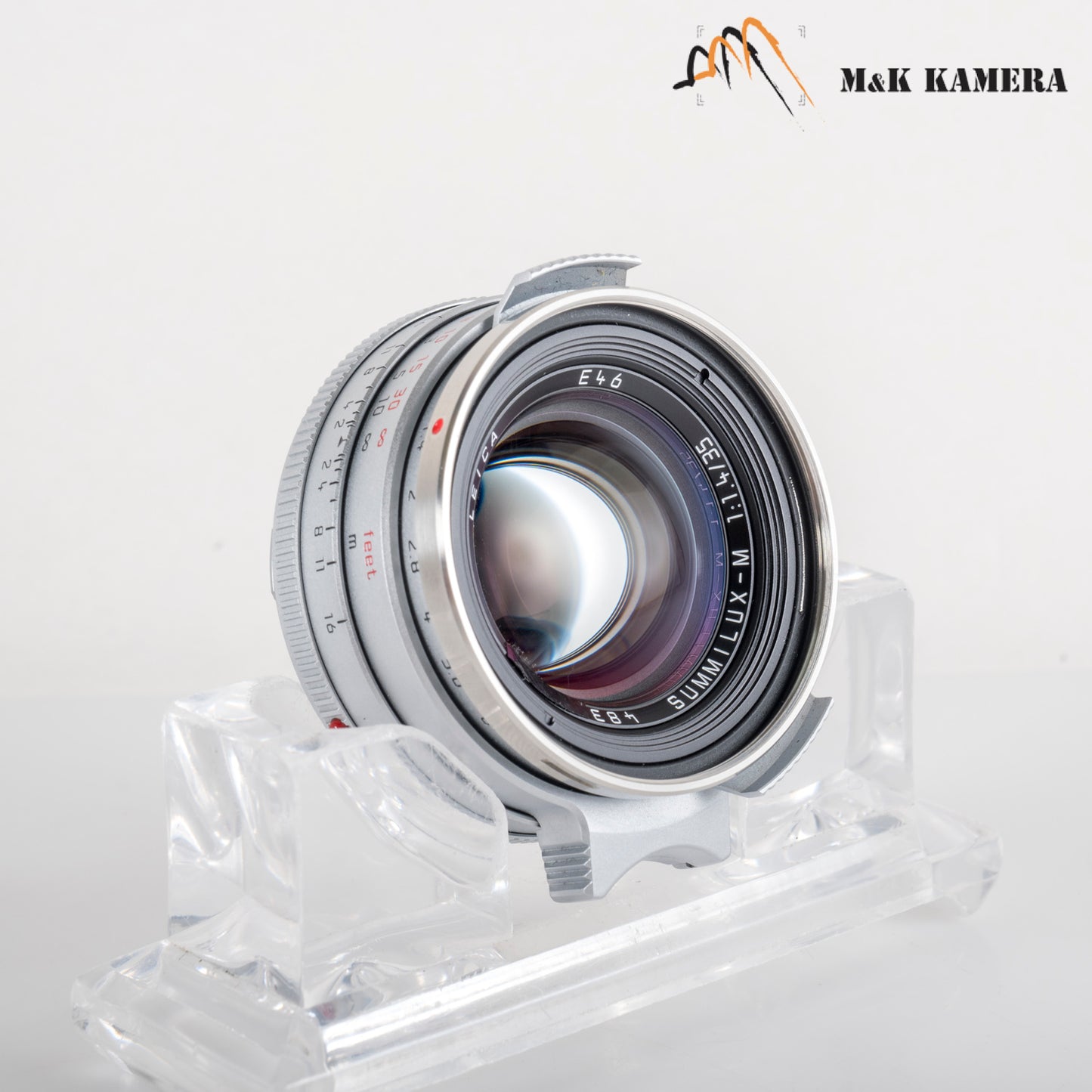 Leica Summilux-M 35mm/F1.4 E46 Steel Rim 2022 Silver Lens Germany 11301 #23870