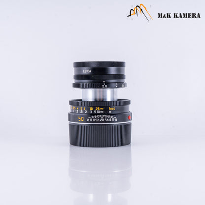 Leica Elmar-M 50mm/F2.8 Ver.II Black Lens Yr.1995 Germany 11831 #69980