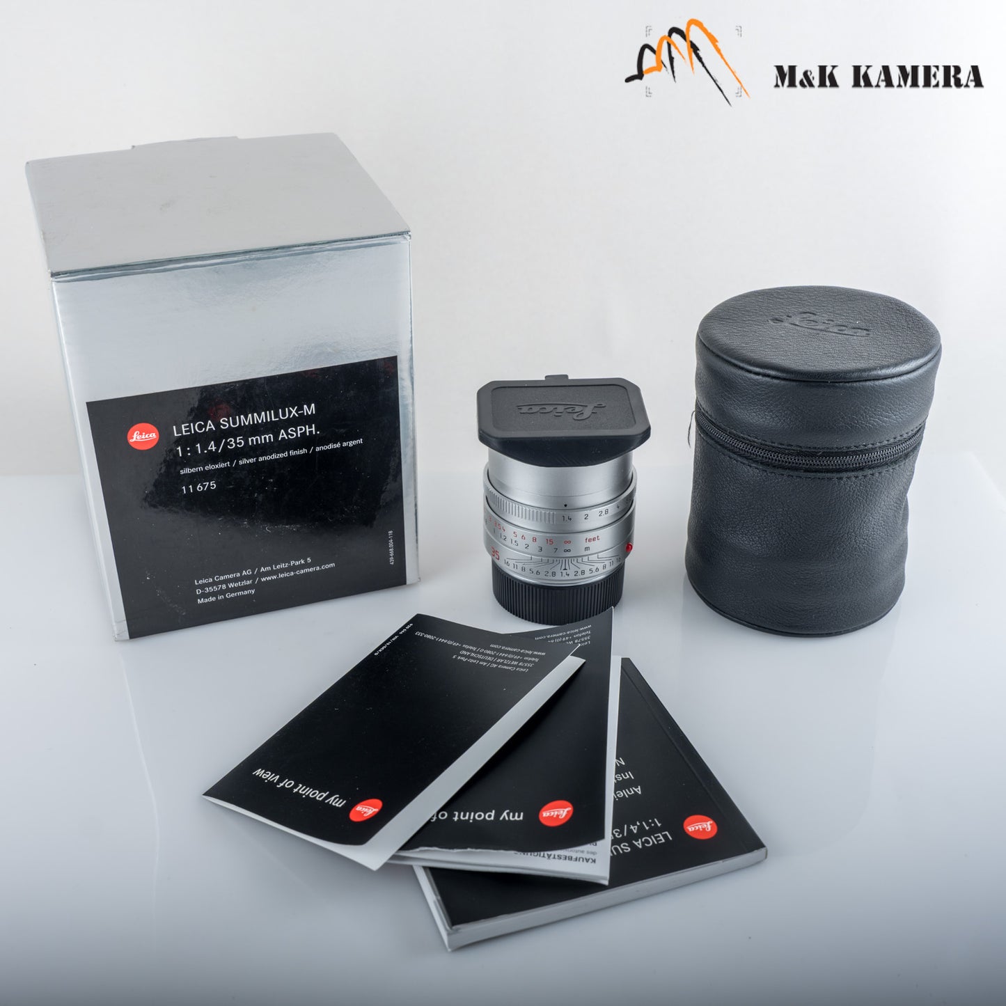 Leica Summilux-M 35mm/F1.4 ASPH/ FLE Silver Lens Germany 11675 #12097
