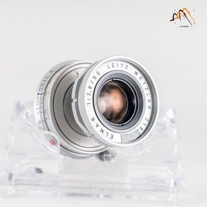 LEITZ Leica Elmar M 50mm/F2.8 Ver.I Silver Lens Yr.1966 Germany #11287