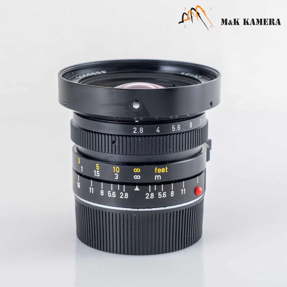 LEITZ Leica Elmarit M 21mm/F2.8 E60 Pre-A Black Lens Yr.1983 Canada #24045
