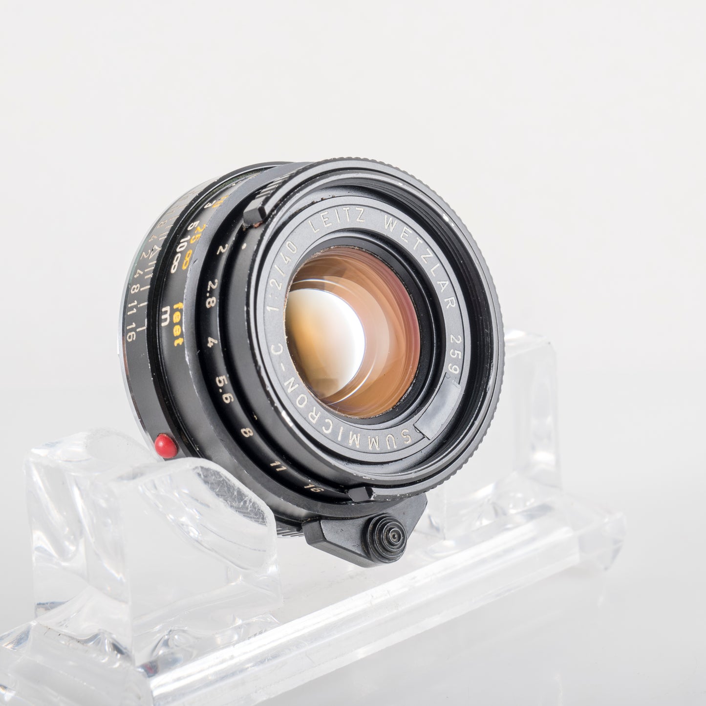 LEITZ Leica Summicron-C 40mm/F2.0 Serie 5.5 Lens Yr.1973 Germany #11956