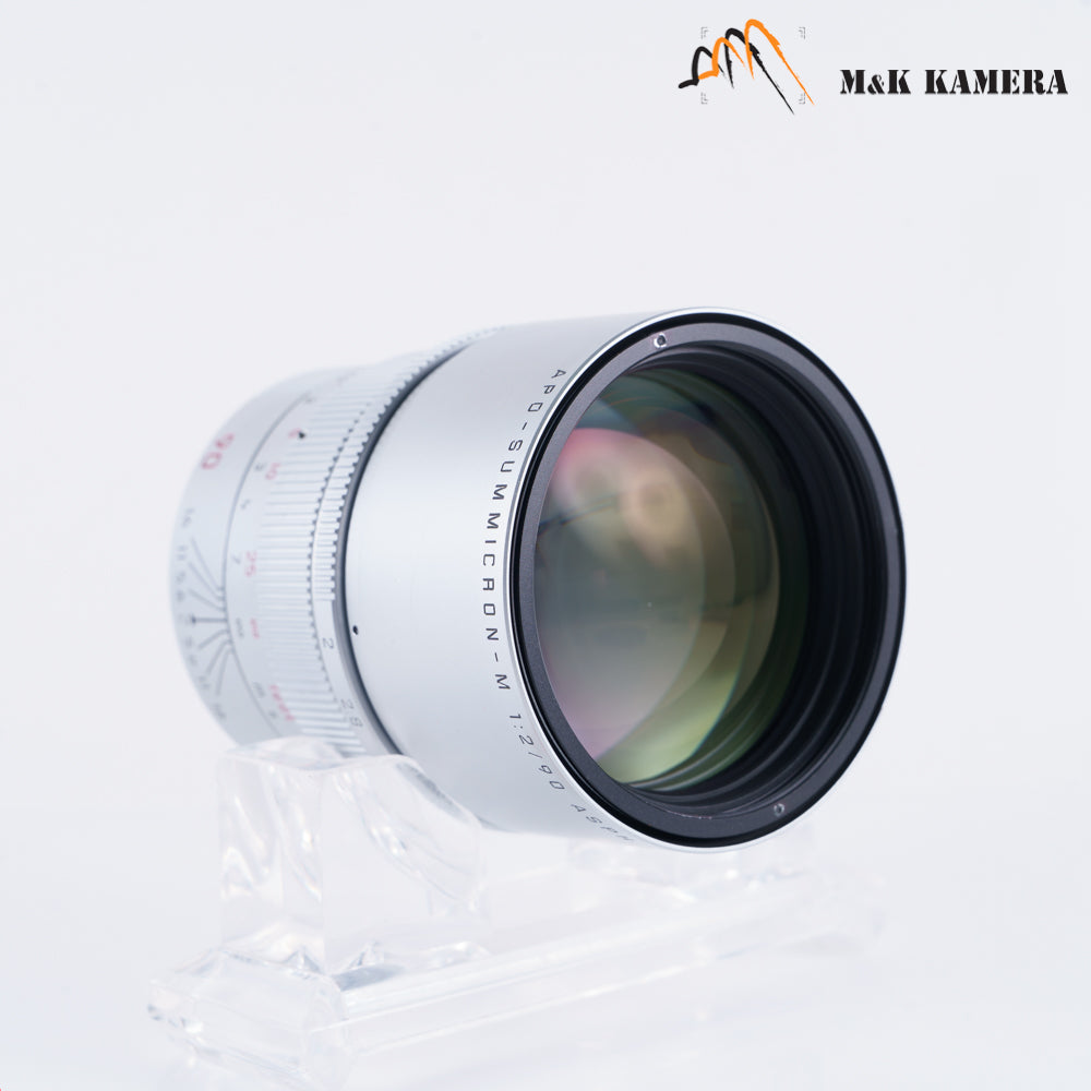 Leica APO-Summicron-M 90mm/F2.0 ASPH Silver Lens Yr.2002 Germany 11885 #22836