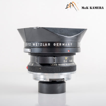 LEITZ Leica Super-Angulon M 21mm/F3.4 Ser.VII Black Lens Yr.1971 Germany #23862