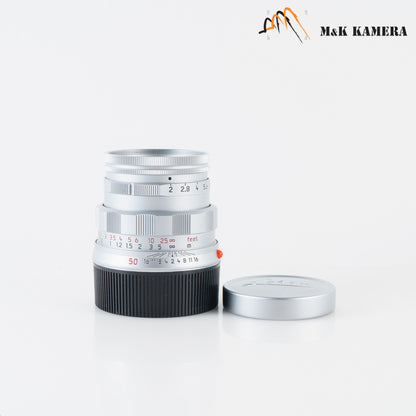 Leica Summicron-M 50mm/F2.0 11615 Rigid 50 Jahre Silver **Rare** 11615 #22690