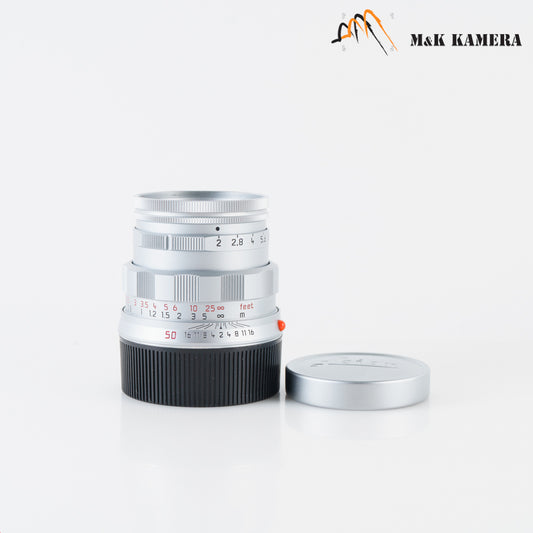 Leica Summicron-M 50mm/F2.0 11615 Rigid 50 Jahre Silver **Rare** 11615 #22690