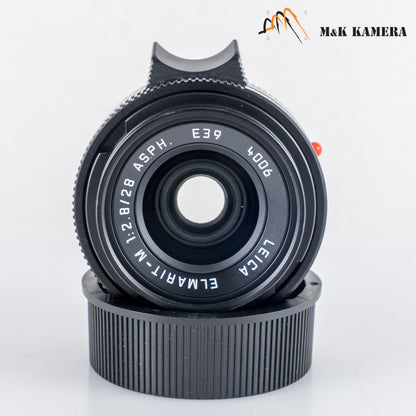 Leica Elmarit-M 28mm/F2.8 E39 ASPH/ 11606 Lens Yr.2004 Germany 11606 #24011