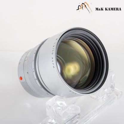 Leica APO-Summicron-M 90mm/F2.0 ASPH Silver Lens Yr.2002 Germany 11885 #88692