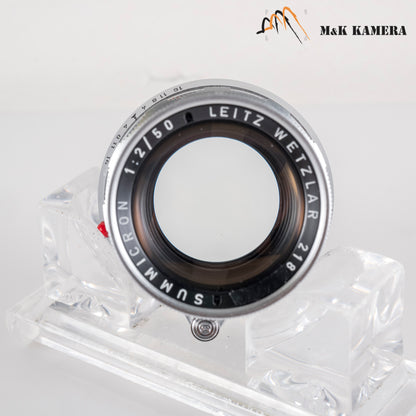 LEITZ Leica Summicron M 50mm/F2.0 Rigid V2 Ver.II Lens Yr.1966 Germany #88727