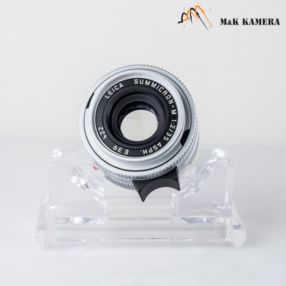 Leica Summicron-M 35mm/F2.0 ASPH Silver Lens Germany 11882 #24035