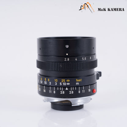 LEITZ Leica Elmarit-M 28mm/F2.8 Ver.III Lens Yr.1983 Canada 11804 #10669