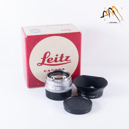 Leica Summilux M 35mm/F1.4 Steel Rim with OLLUX hood #87179