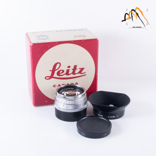 Leica Summilux M 35mm/F1.4 Steel Rim with OLLUX hood #87179